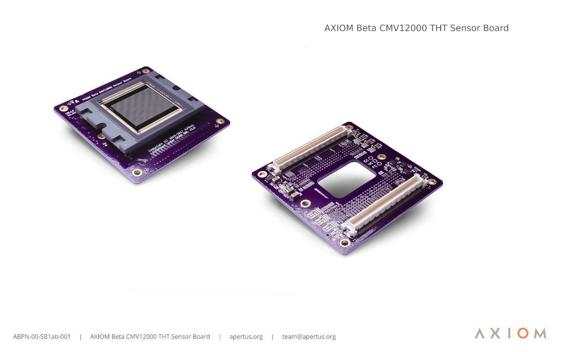 00-SB1ab-001- AXIOM Beta CMV12000 Sensor Board Sensor and RAW Show 1150web.jpg