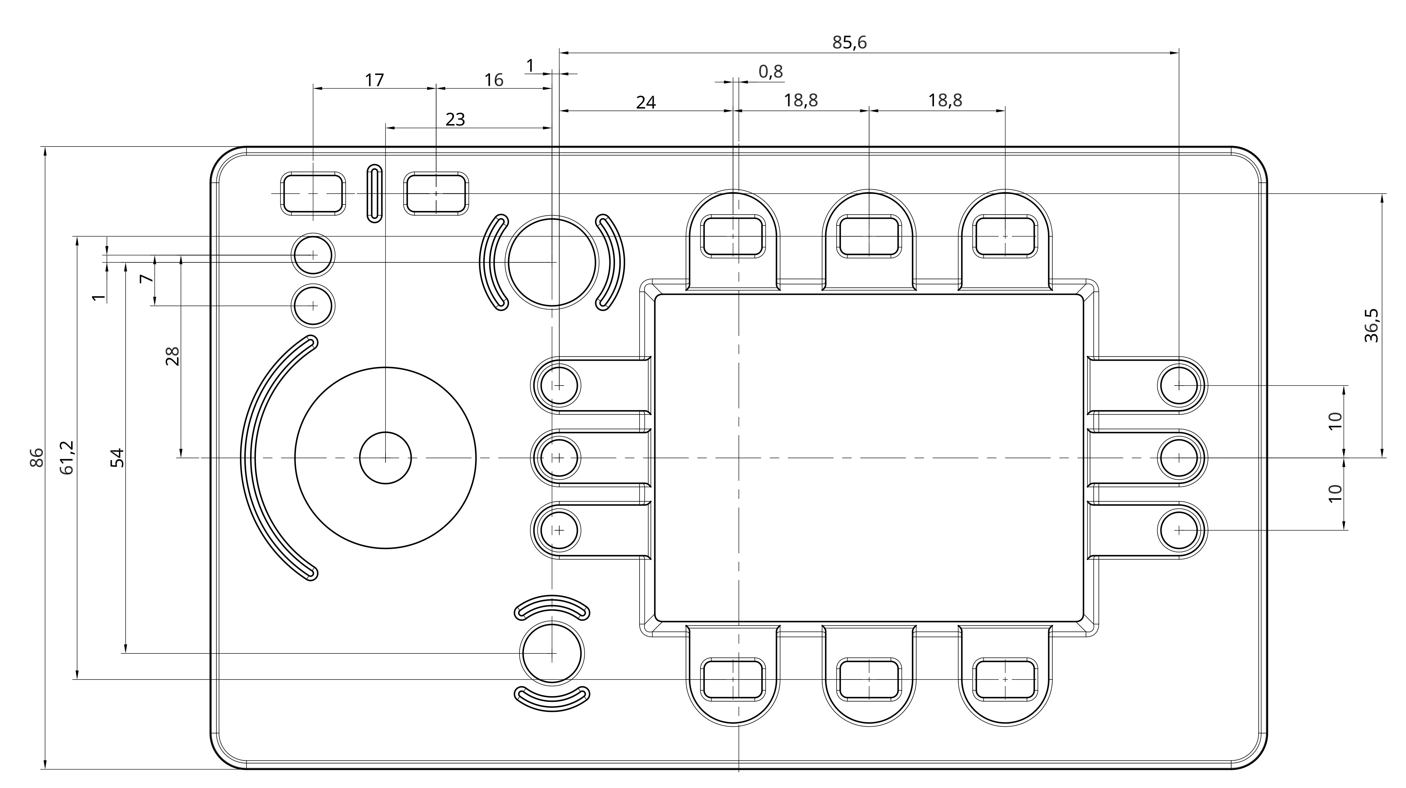 AXIOM Remote Enclosure Top Drawing 1