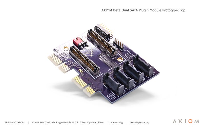 File:00-DSAT-001- AXIOM Beta Dual SATA Plugin Module V0.6 R1.0 Top Populated Show sm.jpg
