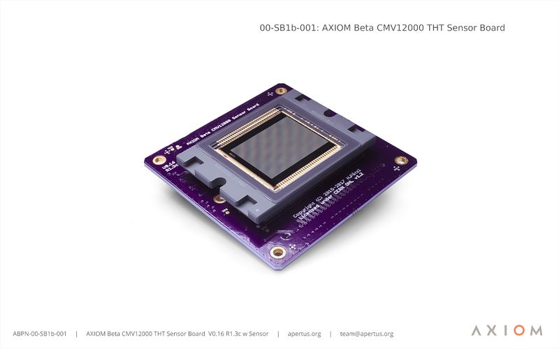File:00-SB1b-001- AXIOM Beta CMV12000 THT Sensor Board V016R13c w Sensor Show 1150web.jpg